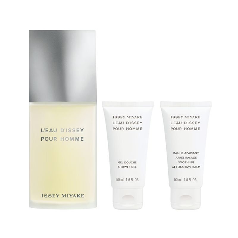 3423222106492_2 Issey Miyake L'eau D'issey Pour Homme For Men Set EDT 125ml + Soothing After Shave Balm 50ml + Shower Gel 50ml - Image 1