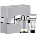 Mont Blanc Explorer Platinum Set EDP 100ml + EDP 7.5ml + All Over Shower Gel 100ml For Men