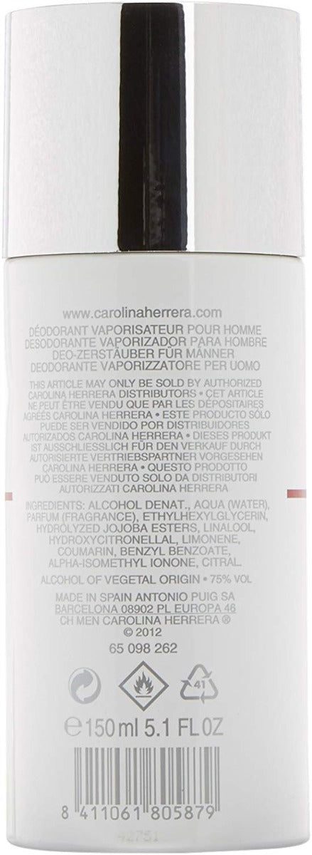 Ch Carolina Herrera Deodorant Body Spray By Carolina Herrera For Men - Image 2