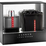 PRADA LUNA ROSSA CARBON POUR HOMME FOR MEN SET EDT 150 ml + TRAVEL POUCH