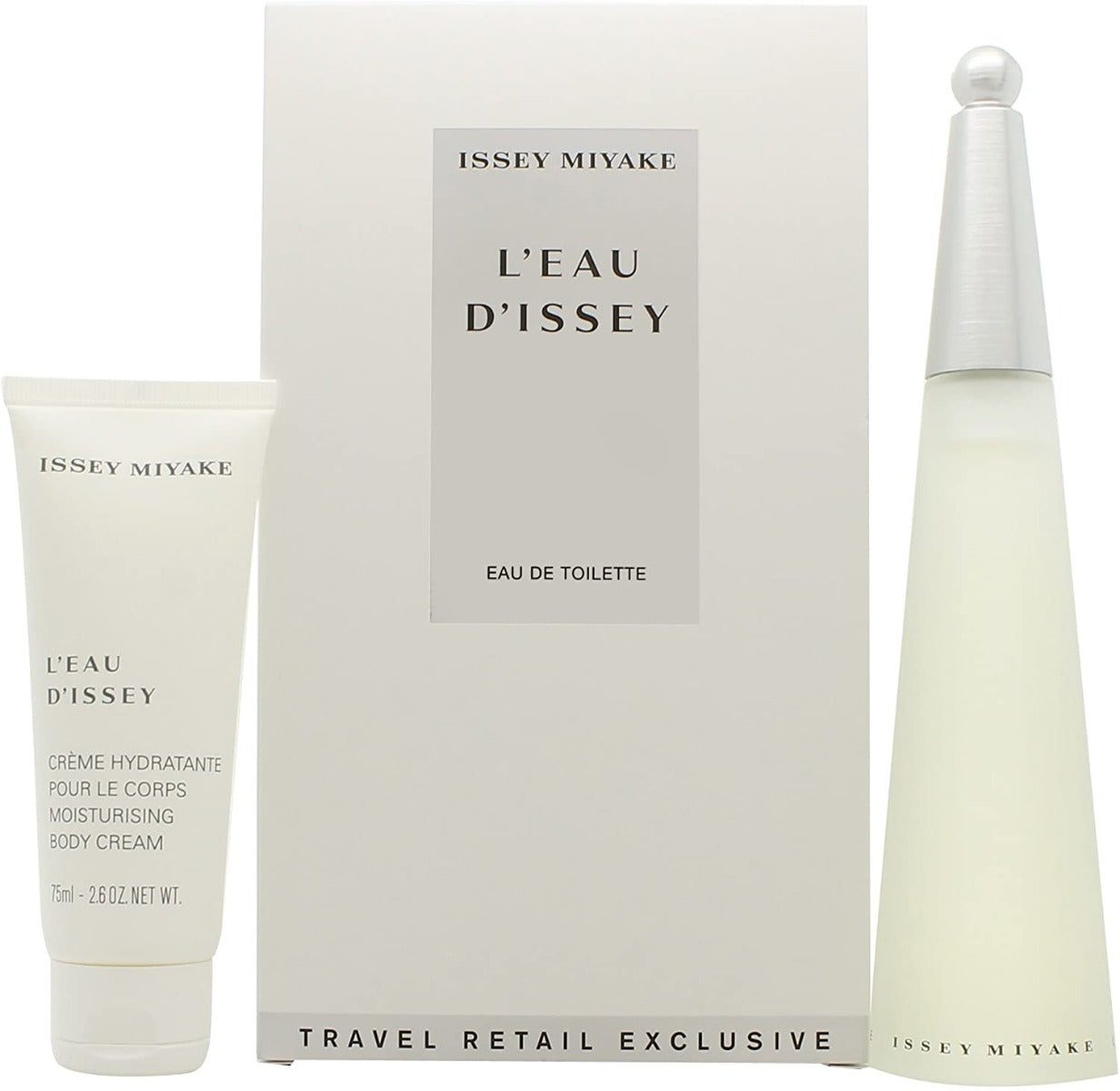 Issey Miyake L'Eau D'Issey For Women Set EDT 100 ml +  Moisturizing Body Cream 75 ml ( Travelers exclusive) - Image 1