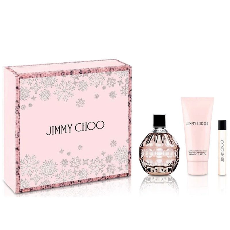 Jimmy Choo  - Set For Women - EDP 100ml + EDP 7.5ml + Perfumed Body Lotion 100ml - Image 1