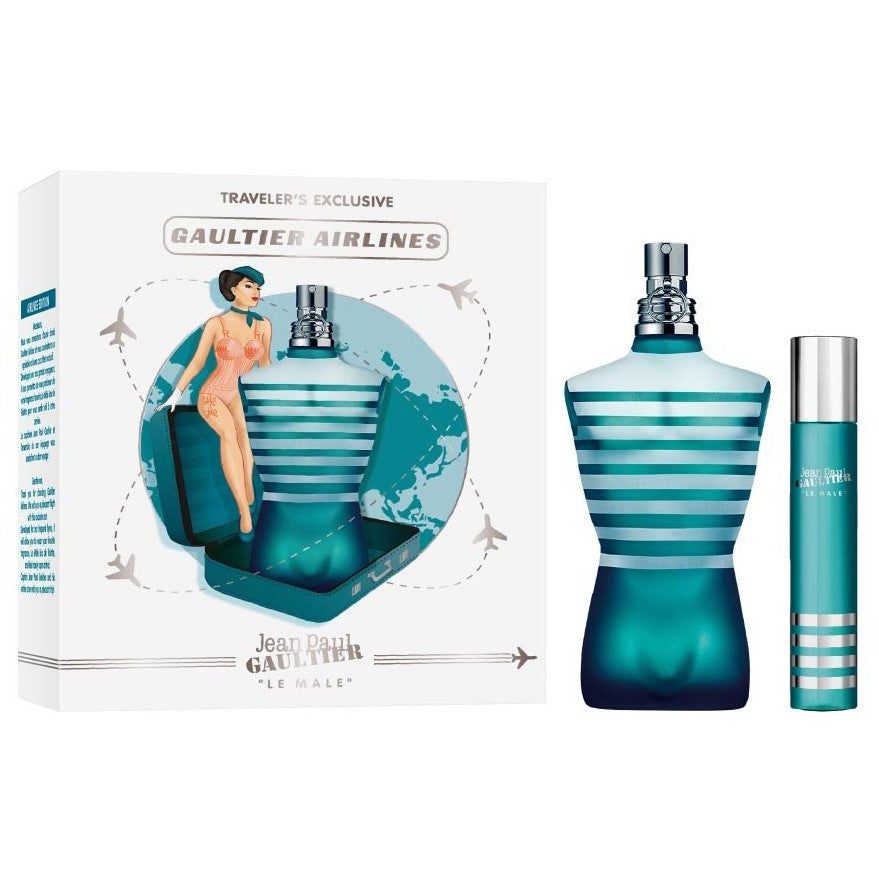133rwe4ewrsw JEAN PAUL GAULTIER "LE MALE" EDT 125ML+20ML TRAVEL SET - Image 1