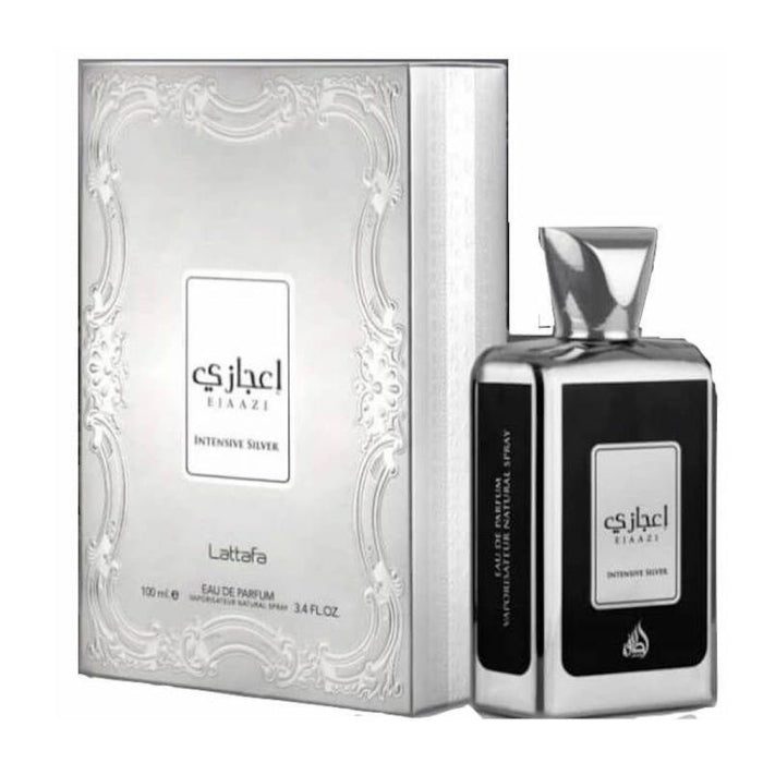 29lattafa_ejaazi_intensive_silver_unisex_eau_de_parfum_100ml1 Lattafa Ejaazi Intensive Silver EDP 100ml Spray For Unisex - Image 1