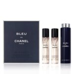 CHANEL BLEU DE CHANEL POUR HOMME FOR MEN EDP 3x20 ml + 2 REFILLS TRAVEL SPRAY