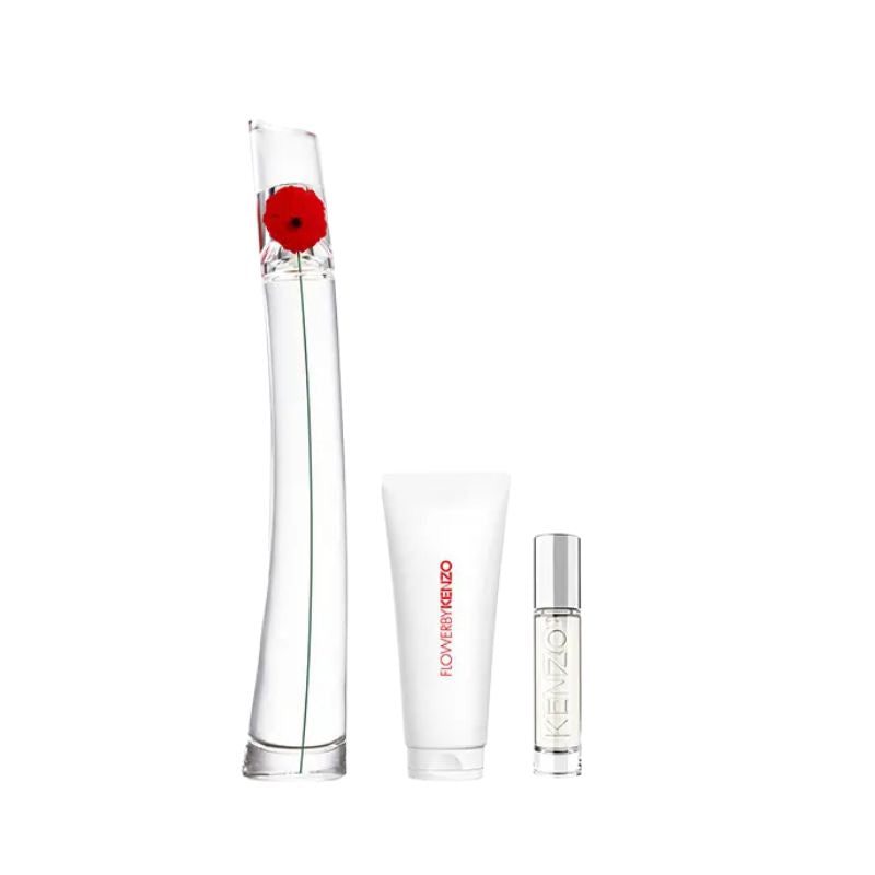 3274872466944_2 Kenzo Flower By Kenzo For Women Set EDP 100ml Refillable + EDP 10ml Refillable Trvl Spry + Body Milk 75ml - Image 1