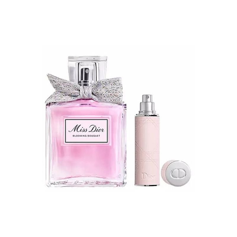 3348901657174_1 Christian Dior Miss Dior Blooming Bouquet For Women Set EDT 100ml + EDT 10ml Travel Spray Refillable - Image 1