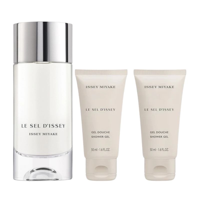 3423222106584_3 Issey Miyake Le Sel D'Issey For Men Set EDT 100ml Refillable + Shower Gel 2x50ml - Image 1