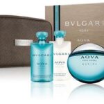Bvlgari Aqva Marine perfume for men 4x100ml gift set with pouch