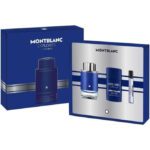 Mont Blanc Explorer Ultra Blu EDP  100ml+7.5ml Spray+75g  Deo Stick Set For Men