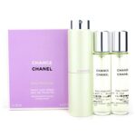 CHANEL CHANCE EAU FRAICHE FOR WOMEN EDT 3x20 ml + 2 REFILLS TRAVEL SPRAY