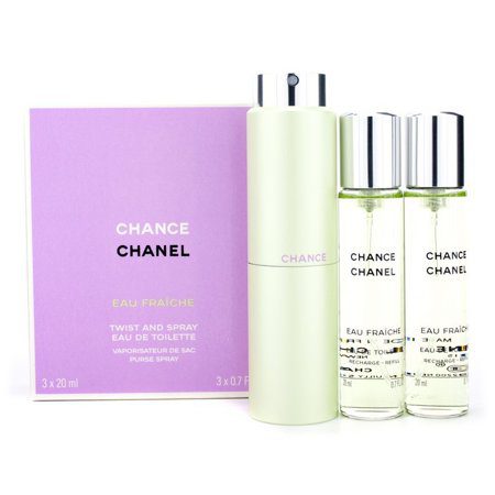 683bae66-71c3-447b-a19b-1644b831f1e1_1.6f7fce4be5f8eace065a8b973b29f70c CHANEL CHANCE EAU FRAICHE FOR WOMEN EDT 3x20 ml + 2 REFILLS TRAVEL SPRAY - Image 1