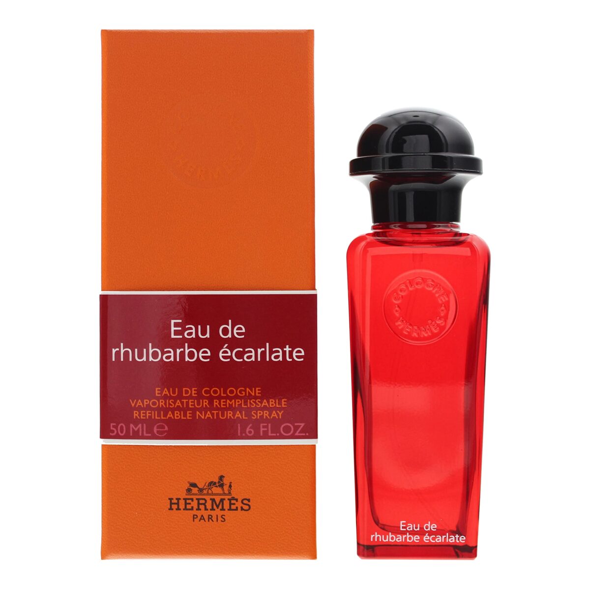 Hermes Eau De Rhubarbe Ecarlate Perfume For Unisex EDC 50ml Refillable - Image 3