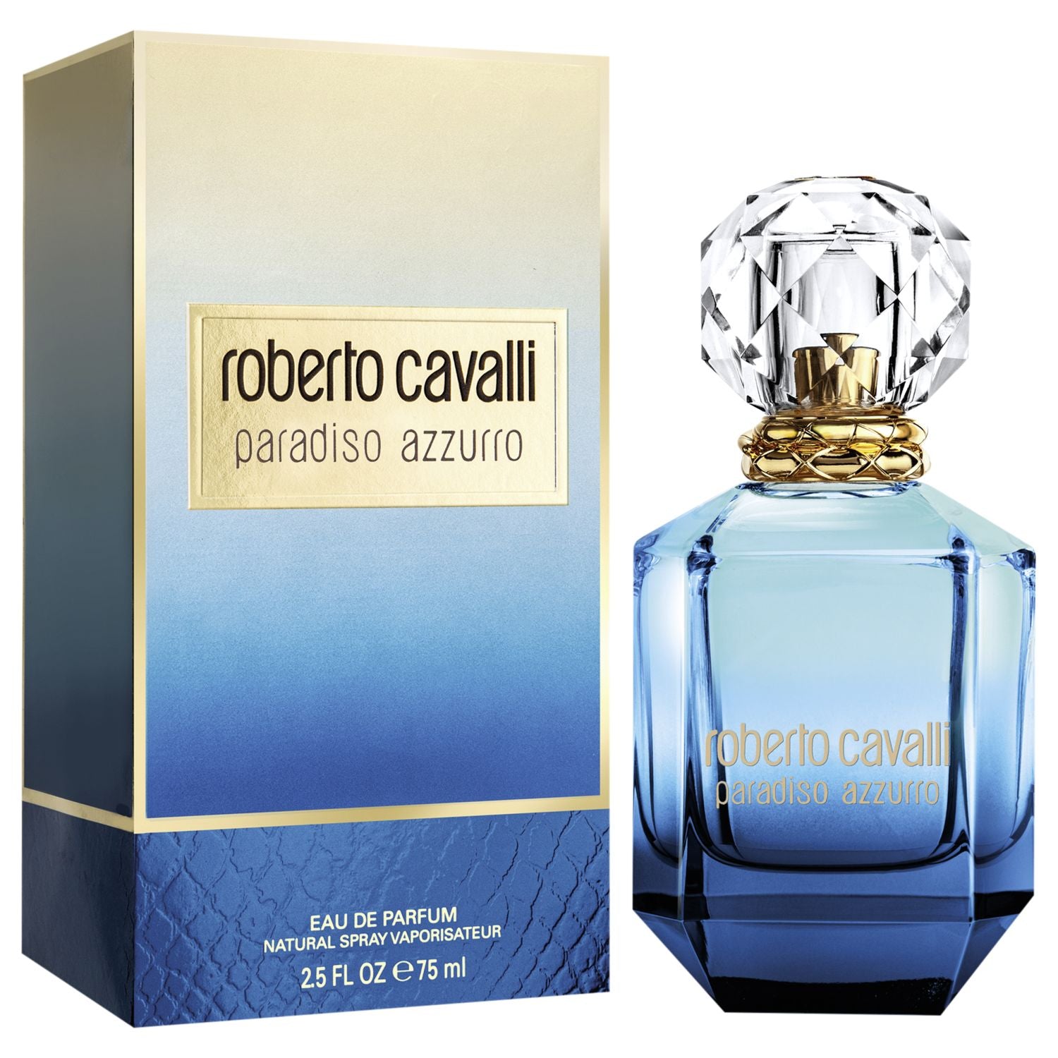 8052464896837 Roberto Cavalli Paradiso Azzurro EDP For Women 75ml - Image 1