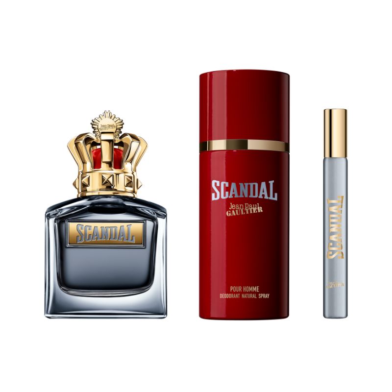8435415098960 Jean Paul Gaultier Scandal Pour Homme For Men Set EDT 100ml + EDT 10ml + Deo Spray 150ml - Image 1