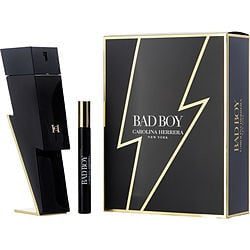 84824223371-1 Carolina Herrera Bad Boy Set EDT 100ml + EDT 10ml (Travel Exclusive) For Men - Image 1
