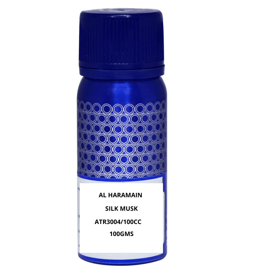 AlHaramainSilkMusk100CCConcentratedPerfumeOil100g Al Haramain Silk Musk 100CC Concentrated Perfume Oil 100g - Image 1