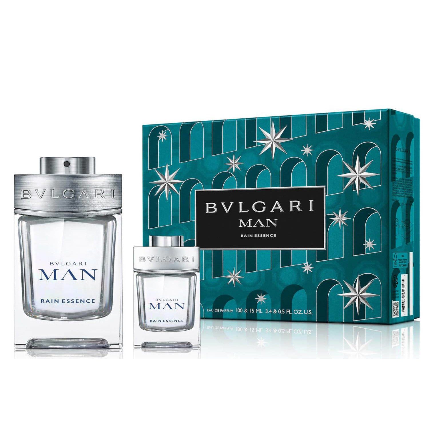 BvlgariManRainEssence_M_SetEdp100Ml_Edp15Ml Bvlgari Man Rain Essence Gift Set For Men - Image 1