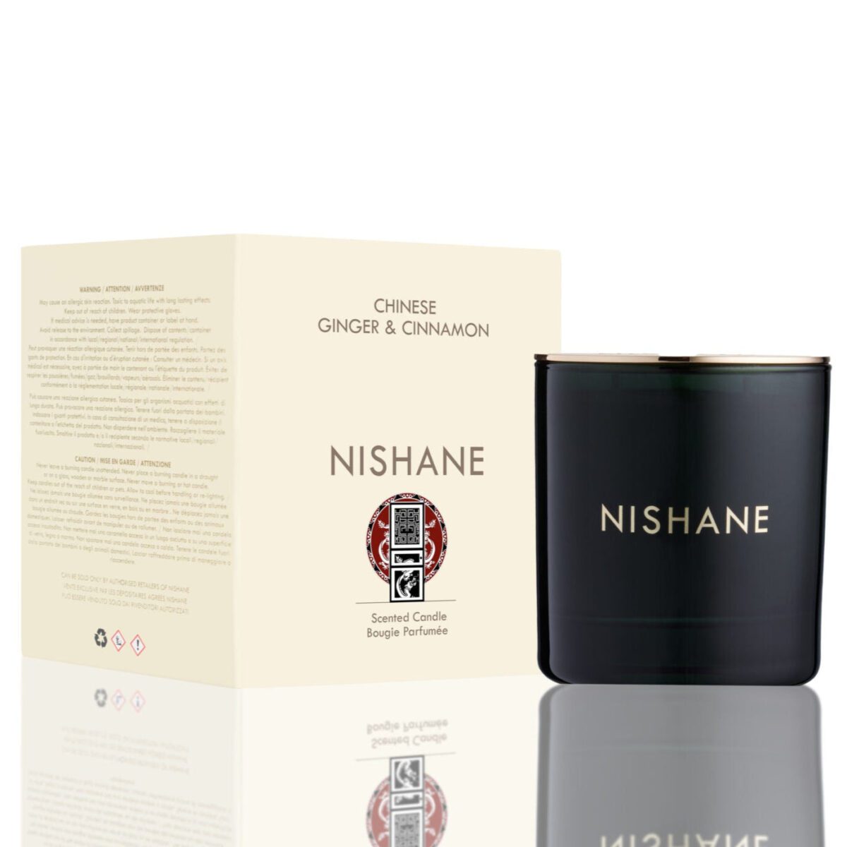 Nishane Chinese Ginger & Cinnamon Scented Candle 300gm - Image 3