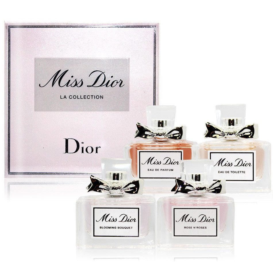ChristianDiorMissDiorLaColl_Edp_Edt_BloomingBouquetEdt_RoseNRseEdt_W_MiniSet4X5Ml Christian Dior Miss Dior La Collection Mini Gift Set For Women - Image 1