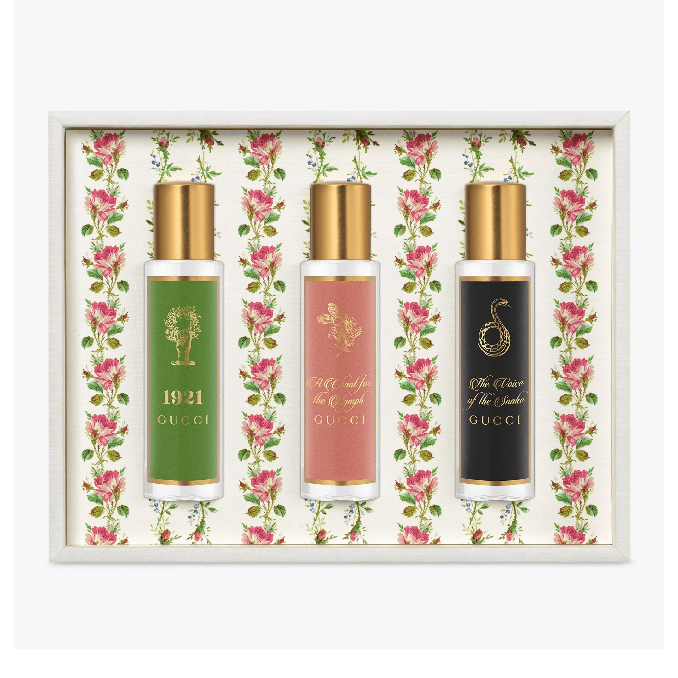DiscoverySetGucciAlchemistGarden3X15Ml_1921-Nymph-Snake_1_f7fe8cd9-6e21-4bc2-8040-6ae95de554c9 Gucci The Alchemist's Garden Gift Set For Unisex - Image 1