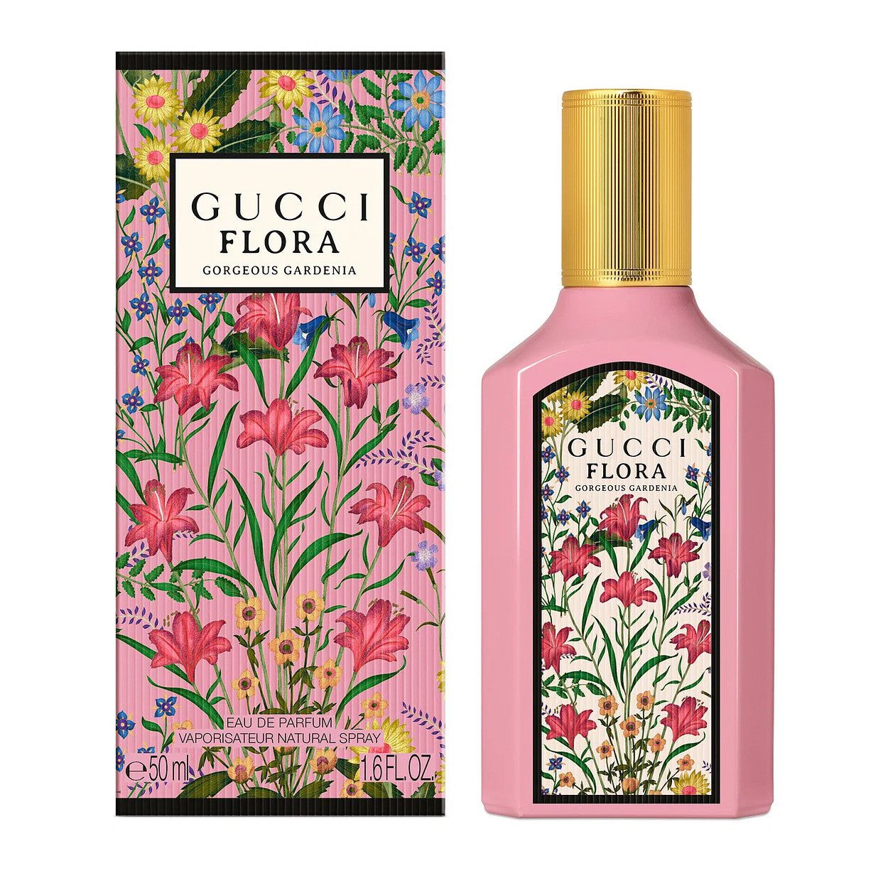 GucciFloraGorgeousGardenia_W_Edp50Ml Gucci Flora Gorgeous Gardenia Perfume For Women EDP 50ml - Image 1