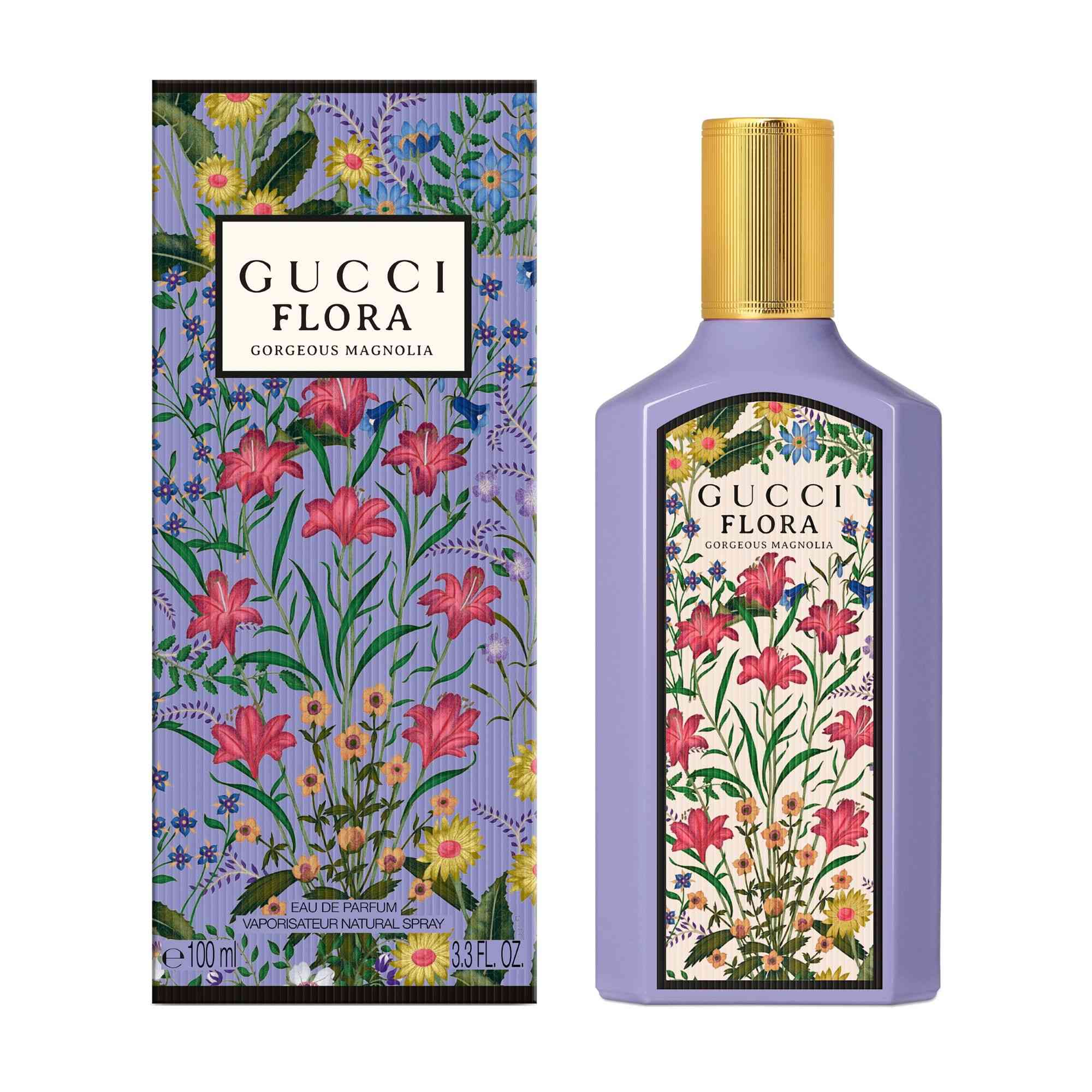 GucciFloraGorgeousMagnolia_W_Edp100Ml Gucci Flora Gorgeous Magnolia Perfume For Women EDP 100ml - Image 1