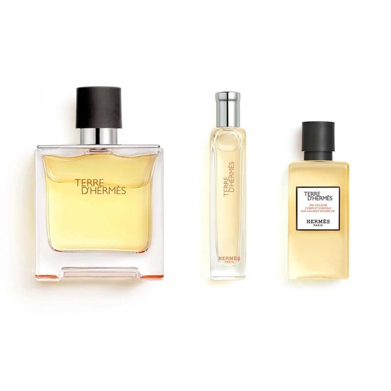 Hermès Terre d'Hermès Parfum Gift Set For Men 3pcs - Image 1