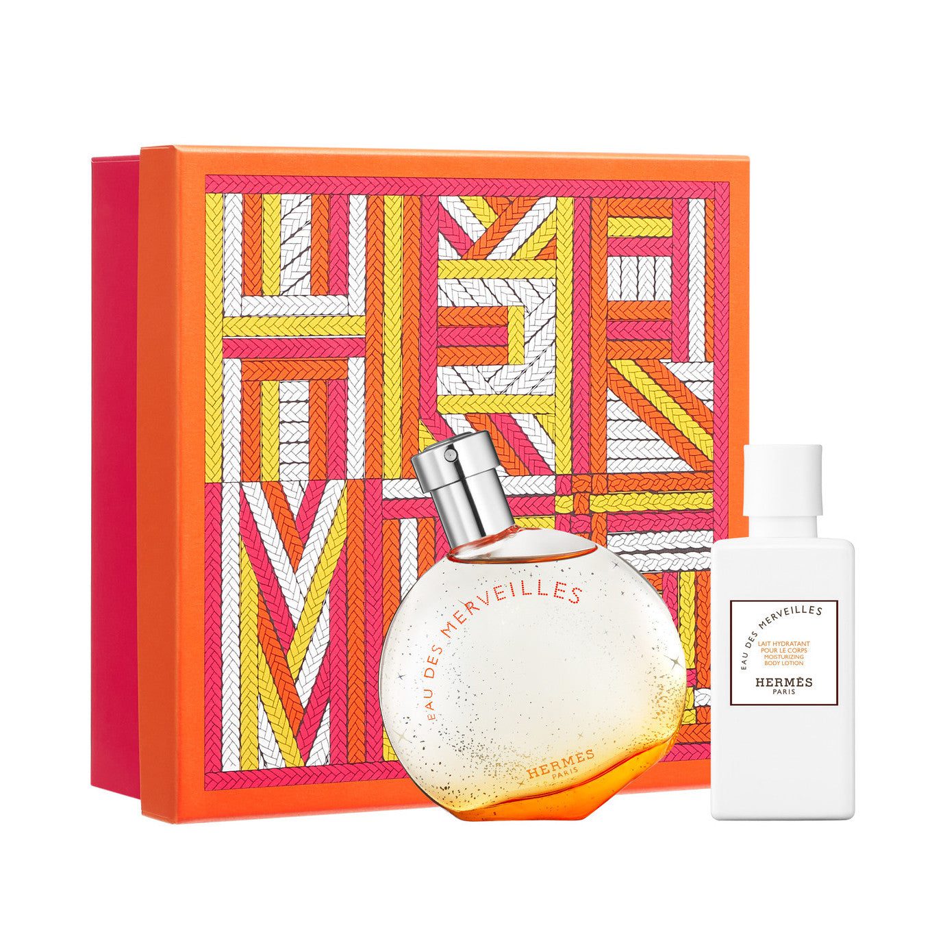 HermesEauDesMerveilles_W_SetEdt50Ml_MoisturizingBodyLotion40Ml Hermes Eau Des Merveilles Gift Set For Women - Image 1
