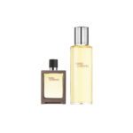 Hermes Terre D'hermes  Set EDT 30ml Travel Spray Refillable + EDT 125ml  Refill For Men