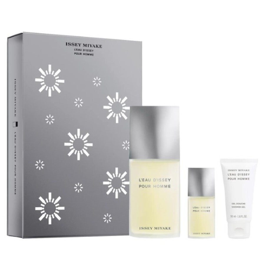 Issey Miyake L'eau D'issey Pour Homme Set EDT 125ml + EDT 15ml + Shower Gel 50ml For Men - Image 2