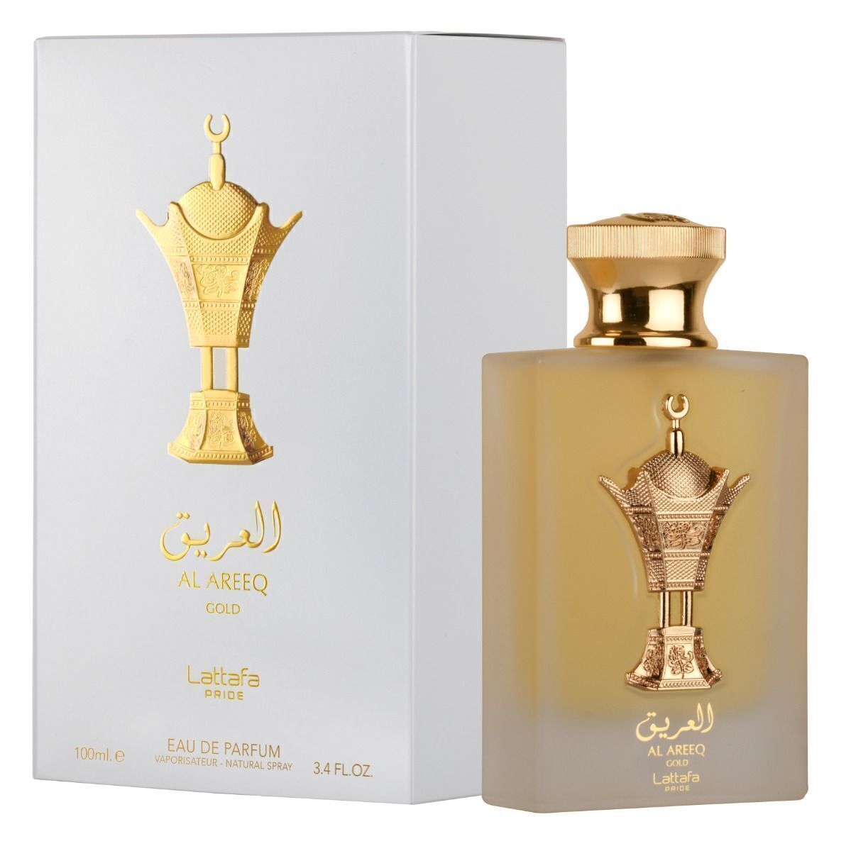 LattafaPrideAlAreeqGold_W_Edp100Ml Lattafa Pride Al Areeq Gold Perfume For Women EDP 100ml - Image 1