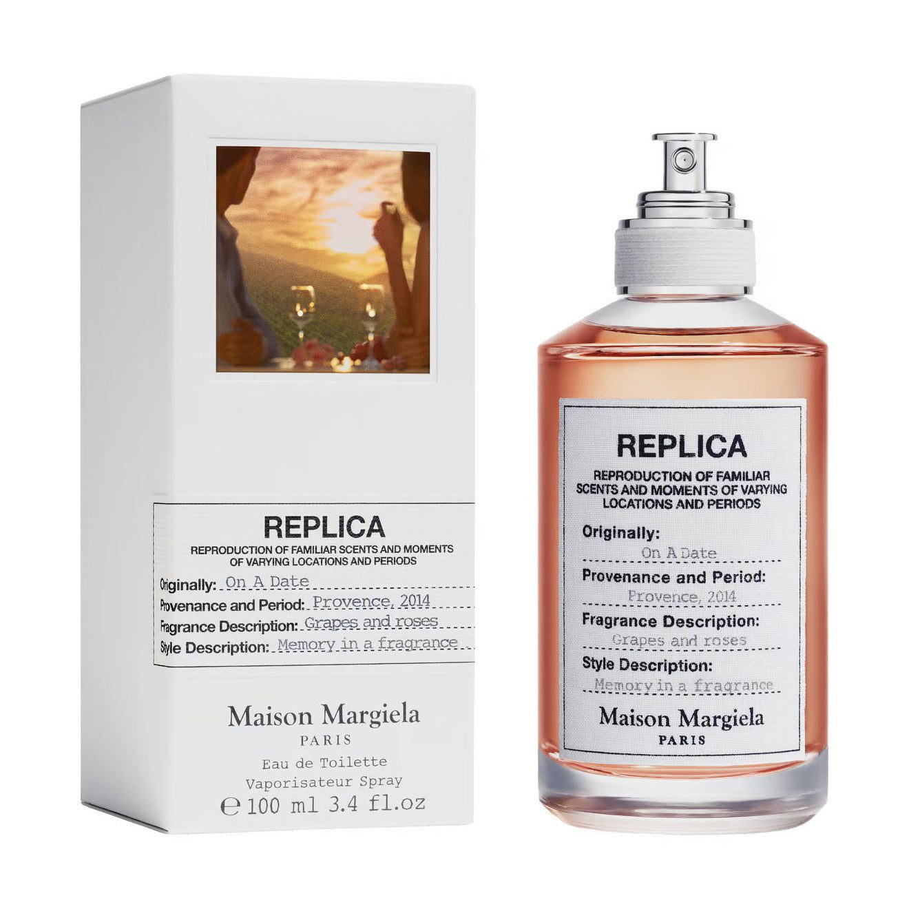 MaisonMargielaReplicaOnADate_U_Edt100Ml Maison Margiela Replica On A Date Perfume For Unisex EDT 100ml - Image 1