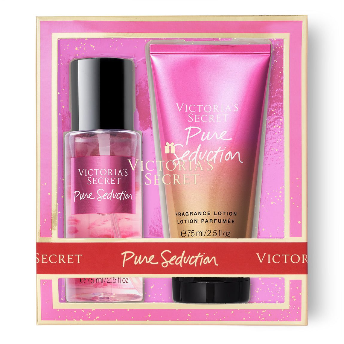 Victoria_sSecretPureSeduction2PieceTravelSet_75mlMist_75mlBL Victoria's Secret Pure Seduction 2 Piece Travel Set For Women - Image 1