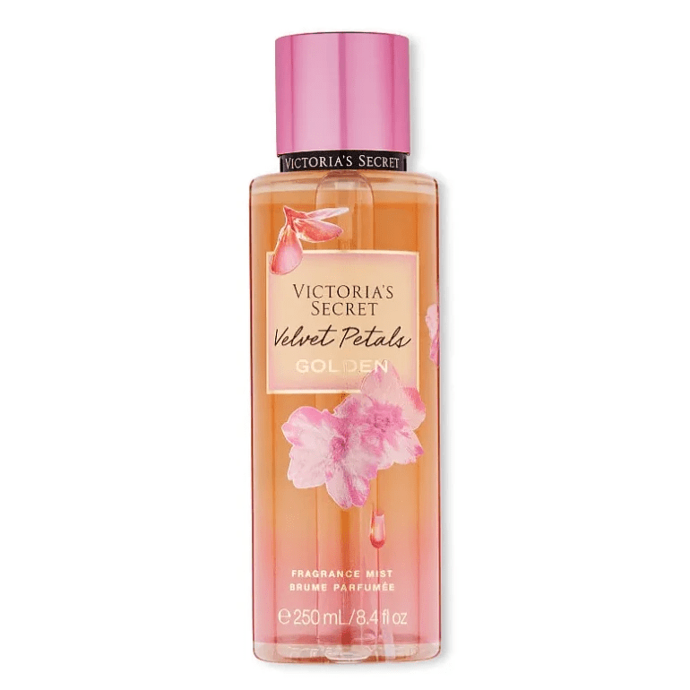 Victoria_sSecretVelvetPetalsGoldenMist250Ml Victoria's Secret Velvet Petals Golden Fragrance Mist For Women 250ml - Image 1