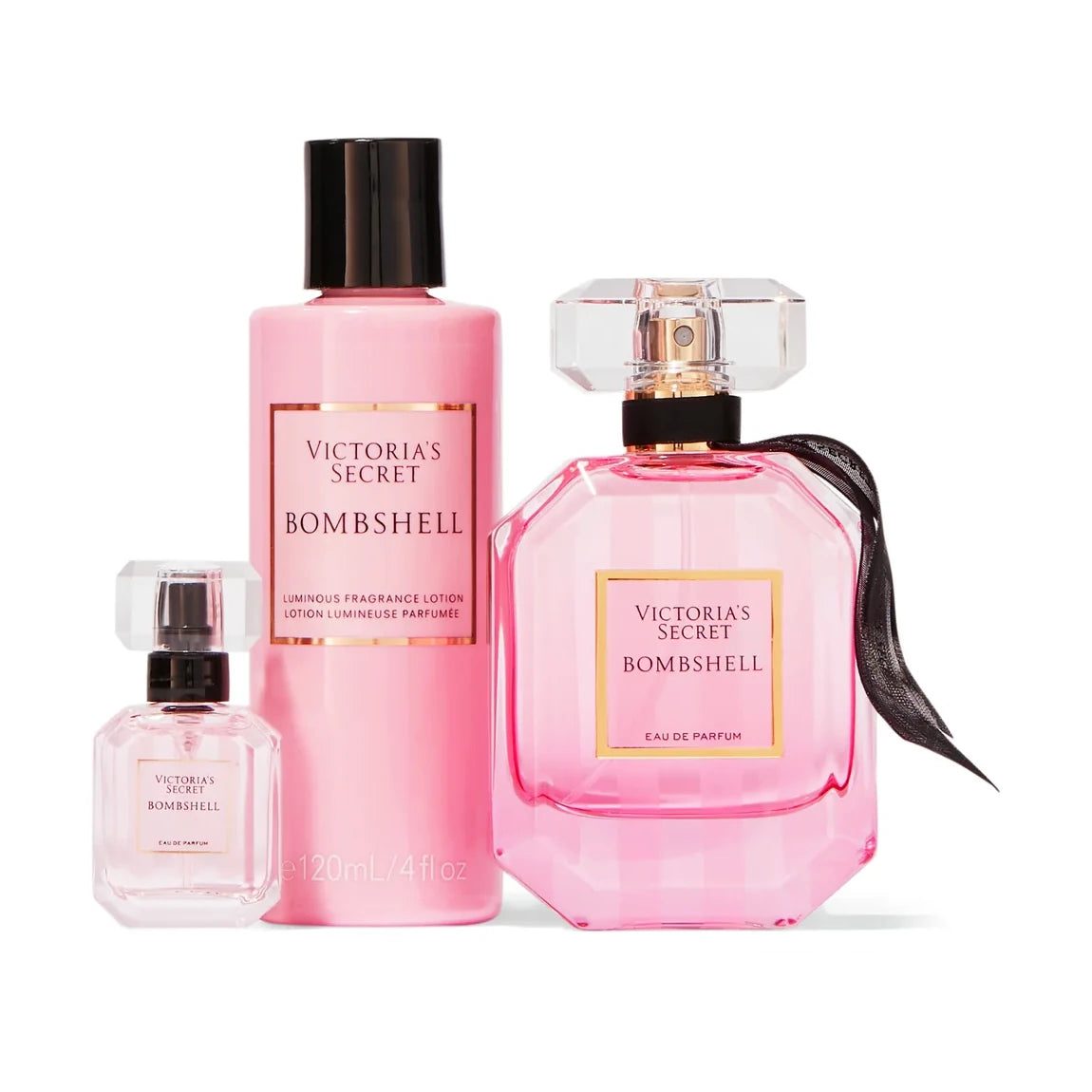VictoriasSecretBombshell_W_3PcSet_50mlEdp_7.5mlEdp_120mlBL-1 Victoria's Secret Bombshell Gift Set For Women - Image 1