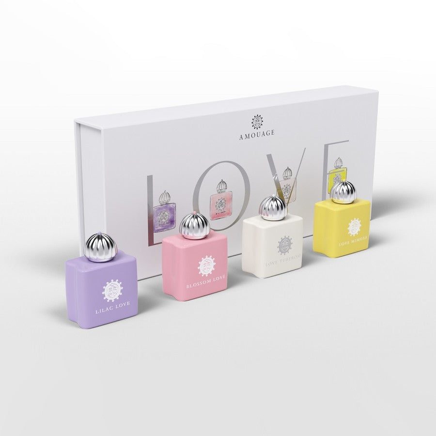 AMOUAGE LOVE (LILAC+BLOSSOM+TUBEROSE+MIMOSA) MINI SET FOR WOMEN EDP 4x7.5 ml - Image 1