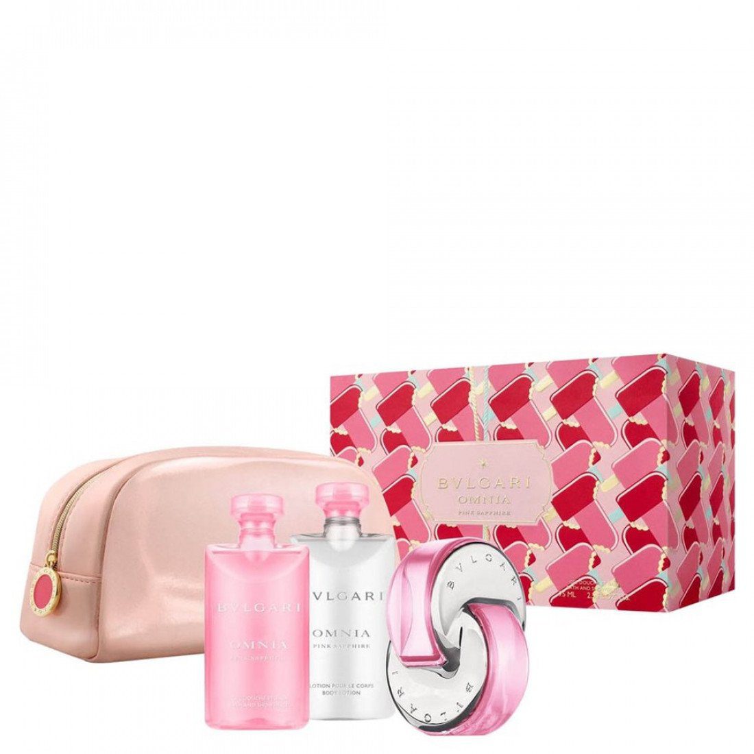 bvlgari_omnia_pink_sapphire_for_wen_set_edt_65_ml_body_lotion_75ml_bath_shower_gel_75ml_beauty_pouch Bvlgari Omnia Pink Sapphire For Women Set EDT 65 ml+Body Lotion 75ml+Bath&Shower Gel 75ml +Beauty Pouch - Image 1
