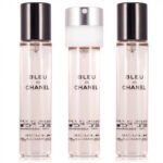 CHANEL BLEU DE CHANEL POUR HOMME FOR MEN EDT 3x20 ml + 2 REFILLS TRAVEL SPRAY