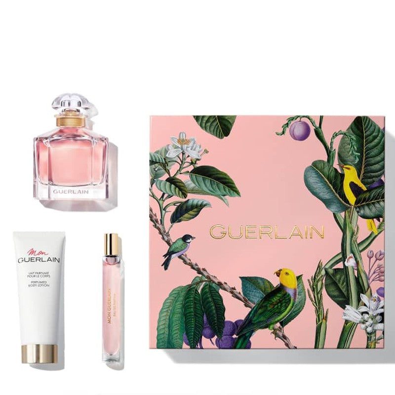 guerlain-mon-eau-de-parfume-100ml-10ml-mini-75ml-bl-set GUERLAIN MON FOR WOMEN SET EDP 100 ml + EDP 10 ml + PERFUME BODY LOTION 75 ml - Image 1