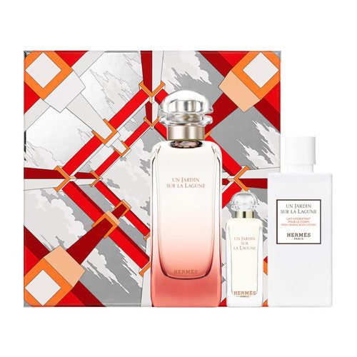 hermes-un-jardin-sur-la-lagune-gift-set HERMES UN JARDIN SUR LA LAGUNE FOR UNISEX SET EDT 100 ml + EDT 7.5 ml + MOISTURIZING BODY LOTION 80 ml FR - Image 1