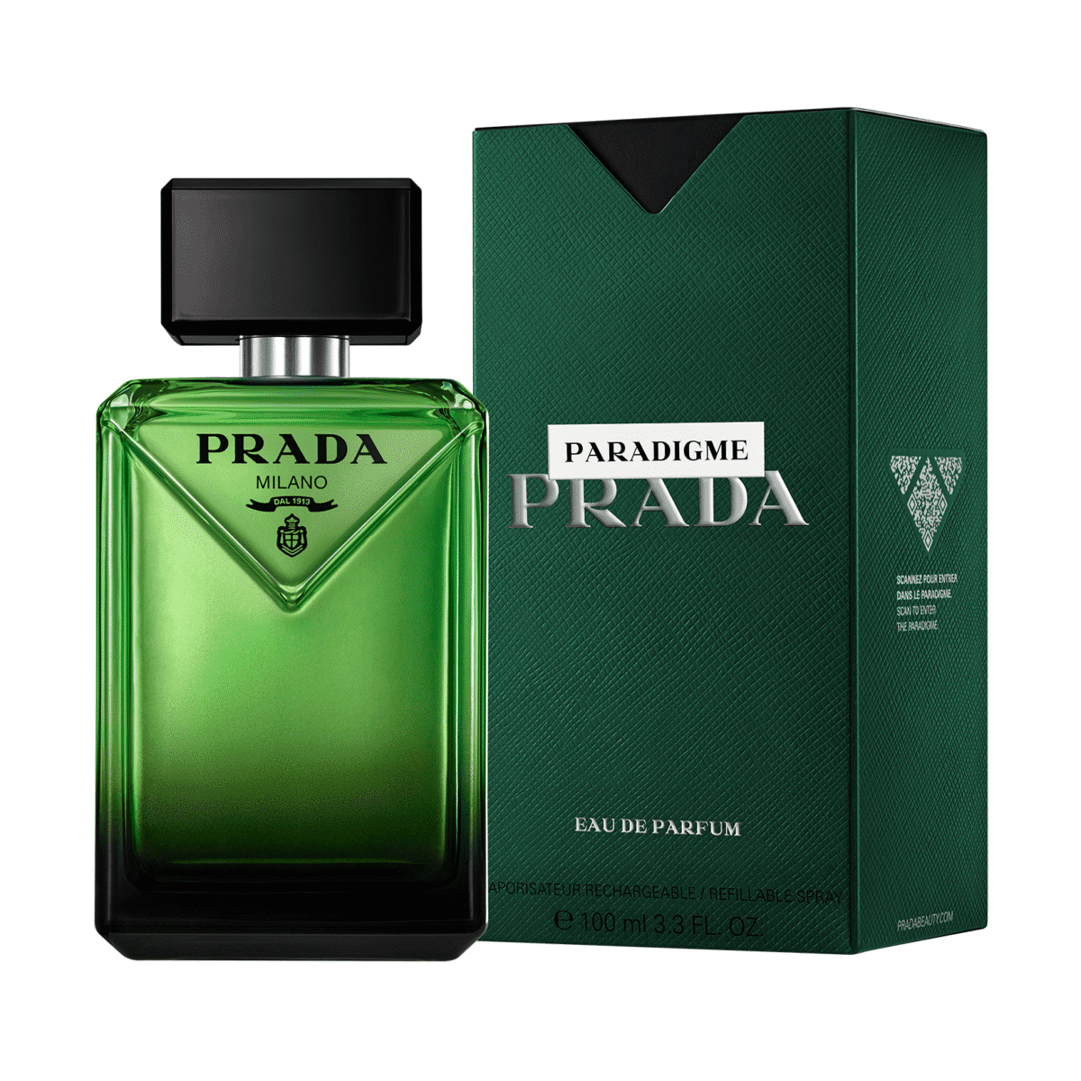 Prada Paradigme Eau De Parfum For Men - Oriental Woody Perfume 100ml Refillable - Image 2