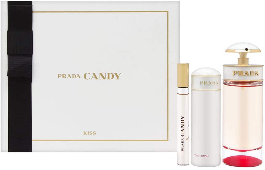 PRADA Candy Kiss Gift Set For Women - Eau De Parfum, 80Ml + 10Ml +75Ml - Image 1