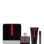PRADA LUNA ROSSA CARBON TRAVEL SET FOR MEN 100ML EDT + 10ML EDT + 100ML SHOWER GEL