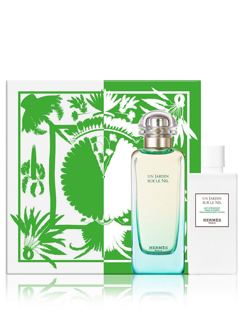 u_3346131103157_01 HERMES UN JARDIN SUR LE NIL FOR UNISEX SET EDT 100 ml + MOISTURIZING BODY LOTION 80 ml - Image 1